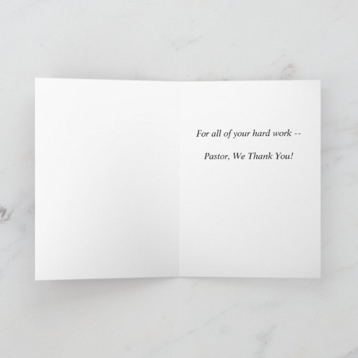 Shepherds of God's Flock Pastor Appreciation Card | Zazzle