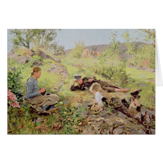 Shepherds, Tatoy, 1883 Cards (Front Horizontal)