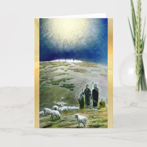 Shepherds Watch Vintage Christmas Card