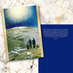 Shepherd's Watch Vintage Christmas Card