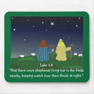 Shepherds Watching Their Flocks by Night Mouse Pad