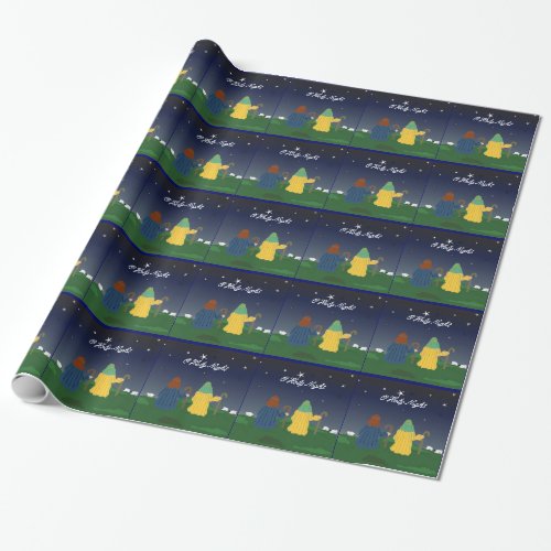 Shepherds with Their Sheep Wrapping Paper