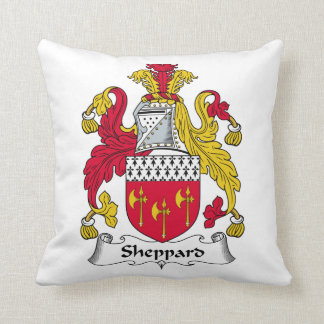 Sheppard Family Crest Throw Pillow