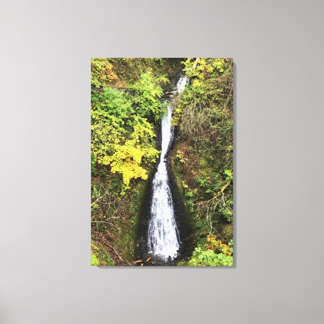 Shepperd's Dell Falls, Columbia River Gorge, OR Canvas Print (Front)