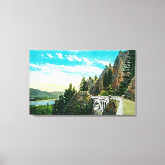 Shepperd's Dell on Columbia River Canvas Print (Front)