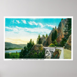 Shepperd's Dell on Columbia River Poster