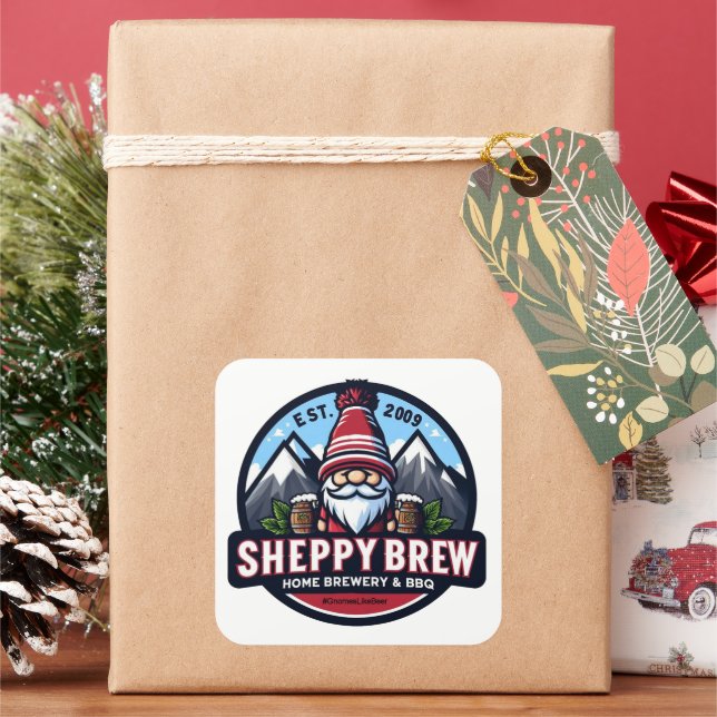 SheppyBrew Logo Stickers (Holiday)