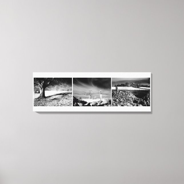 Shepton Mallet Triptych Panel. Canvas Print (Front)