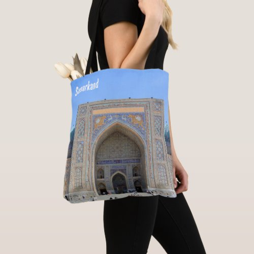 Sher_Dor Madrasah in Samarkand Tote Bag