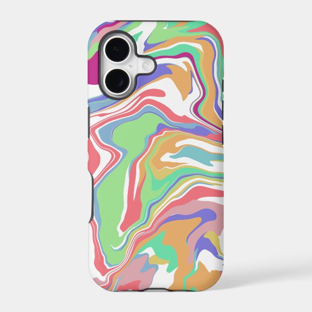 Sherbert Swirls    Iphone Case (Back)