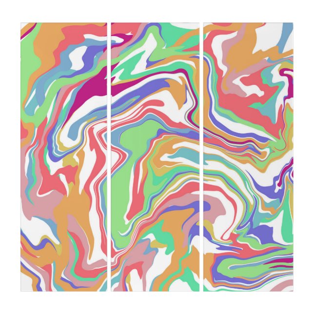 Sherbert Swirls   Triptych (Front)