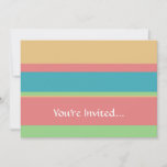 Sherbet Ice Cream Stripes Invitation