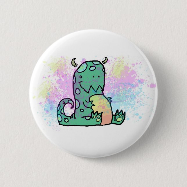 Sherbet Monster Button (Front)