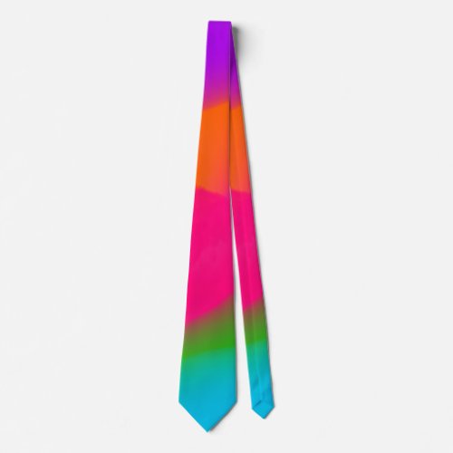Sherbet Neon Watercolors necktie
