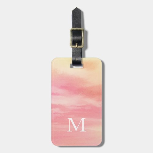 Sherbet Sky Abstract Luggage Tag