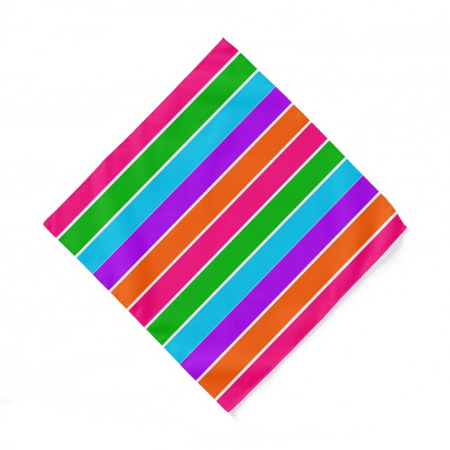 Sherbet Stripes  Bandana (Front)