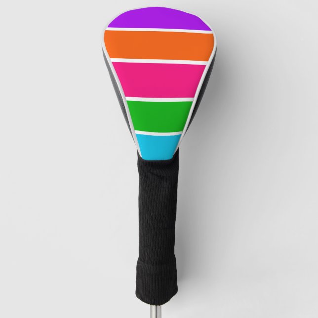 Sherbet Stripes  Golf Head Cover (Front)