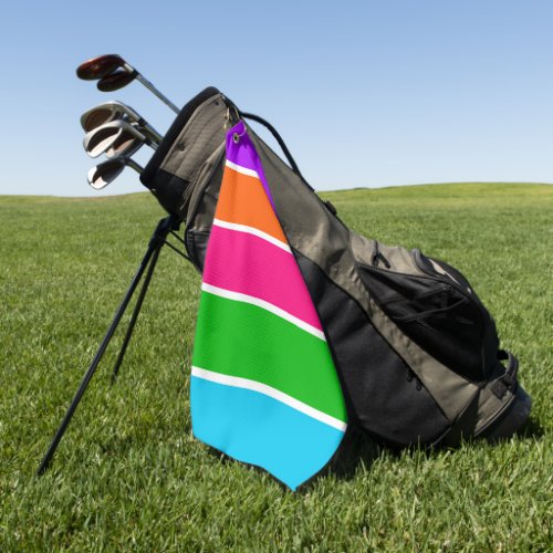 Sherbet Stripes  Golf Towel