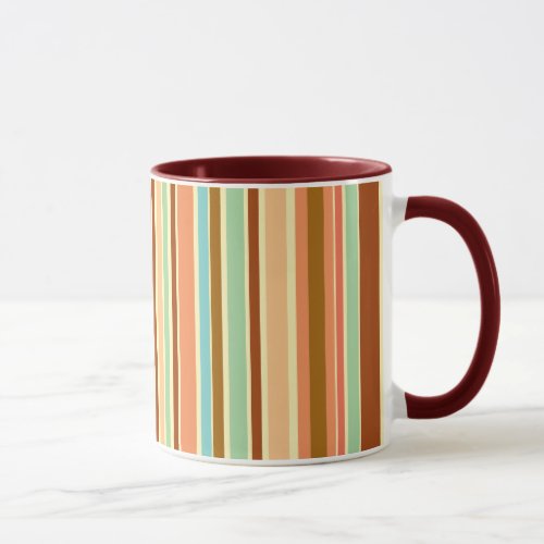 Sherbet Stripes Ringer Coffee Mug