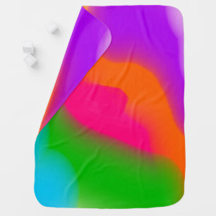 Sherbet Watercolors baby blanket