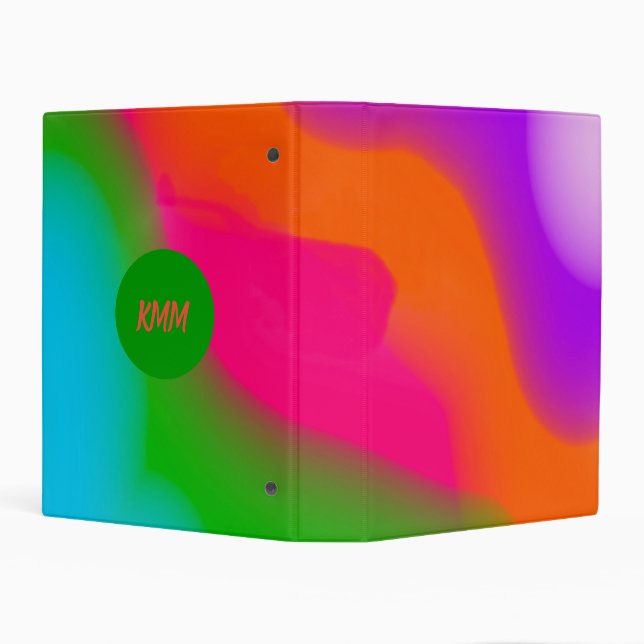 Sherbet Watercolors mini 3 ring binder (Background)