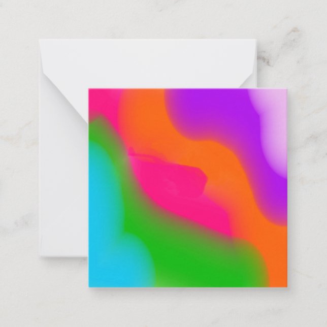 Sherbet Watercolors Note Card (Front)