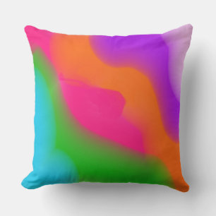 Sherbet Watercolors Outdoor Pillow