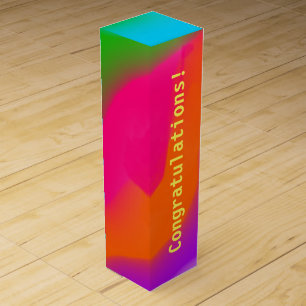 Sherbet Watercolors Wine Box