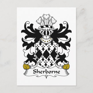 Sherborne Family Crest Postcard