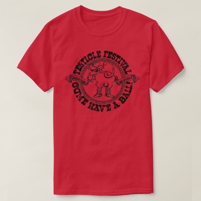 Sheridan Testicle Festival 1982  T-Shirt (Design Front)