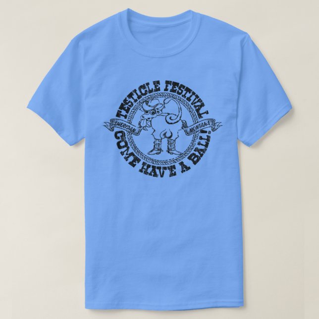 Sheridan Testicle Festival 1982 T-Shirt (Design Front)