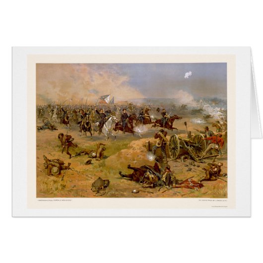 Sheridan's Final Charge by L. Prang & Company 1886 (Front Horizontal)
