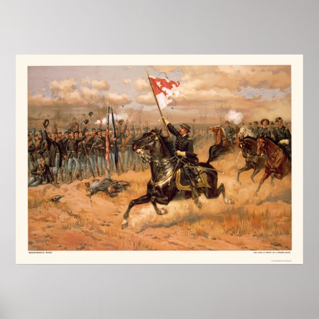 Sheridan's Ride by L. Prang & Company 1886 Poster (Front)