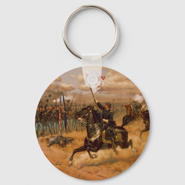 Sheridan's Ride by Thure de Thulstrup Keychain (Front)