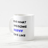 sheriff, awesome coffee mug (Front Left)