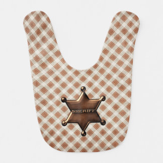 Sheriff Badge Baby Bib