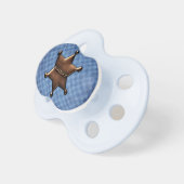 Sheriff Badge Baby Pacifier (Front Right)