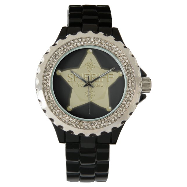 Sheriff Badge Cowboy Western Watch (Front)