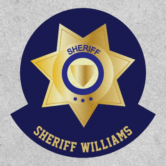 Sheriff Badge Fun Personalised (Front)