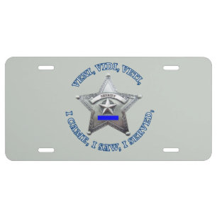 Sheriff Badge License Plate