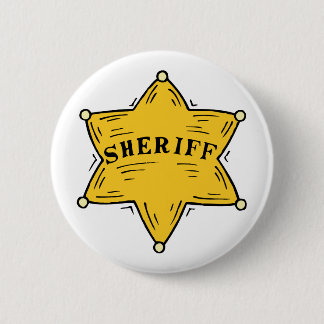 Sheriff Badge Pinback Button