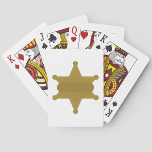 Sheriff Badge Poker Cards