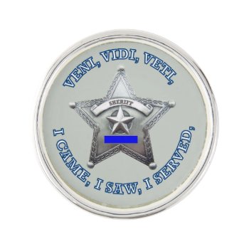 Sheriff Badge Vvv Lapel Pin by Dollarsworth at Zazzle