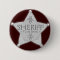 Sheriff Badge Wild West Party Button Silver