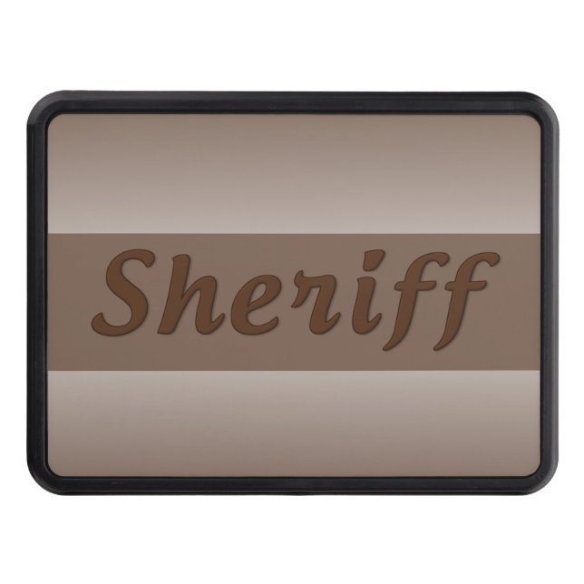 Sheriff - Based on our Thin Blue Line Hitch Cover (Front)