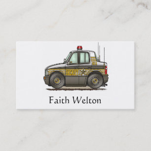 Sheriff Car Patrol Car Business Card