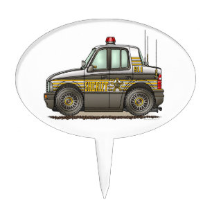 Sheriff Car Patrol Car Cake Topper