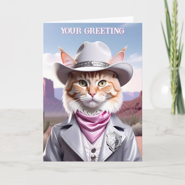 Sheriff Cat  Card (Front)