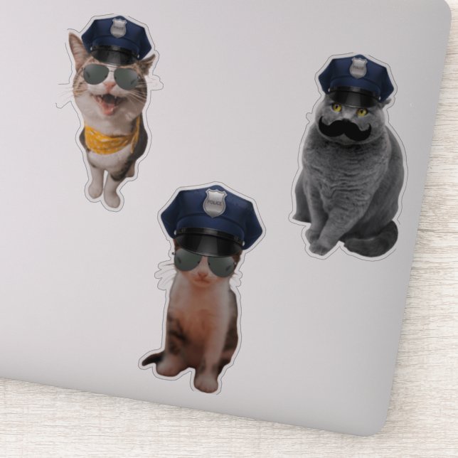 Sheriff Cat Sticker (Detail)