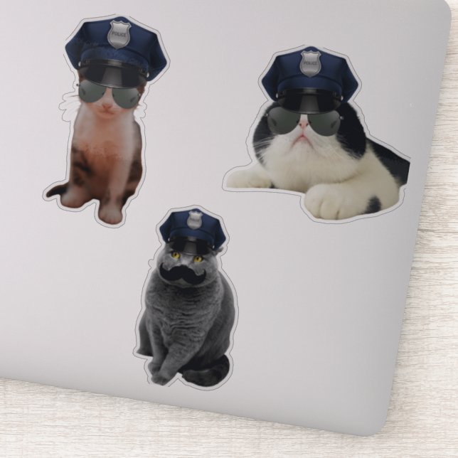 Sheriff Cat Sticker (Detail)